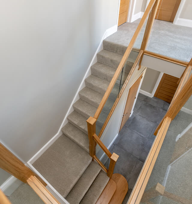 Grey Willow Developments new build staircase